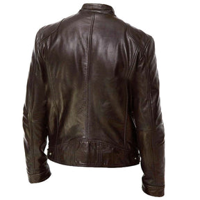 Veste en cuir pour hommes Racer