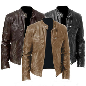 Veste en cuir pour hommes Racer